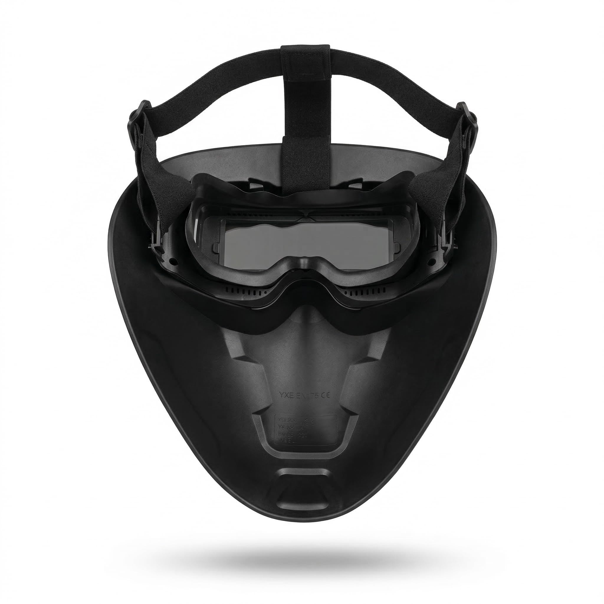 Maschera per saldatura elettronica Solter S-Mask 15 | Visore ampio 111x39 mm | Oscuramento automatico DIN 5-13 | Leggero, compatto e compatibile con piccoli occhiali