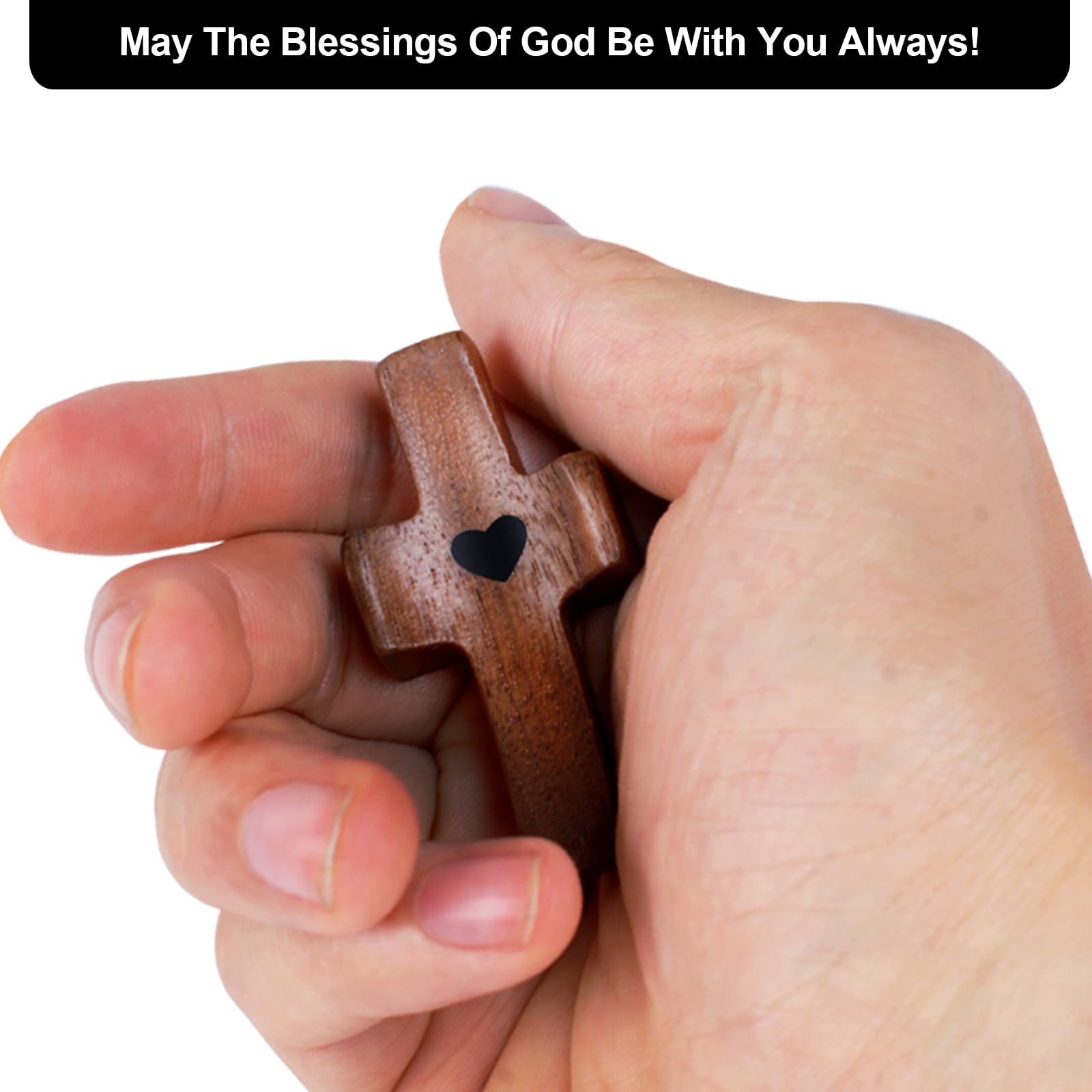 Snapklik.com : GIMKUFR 3Pcs Wooden Cross Fidget For Encouragement ...