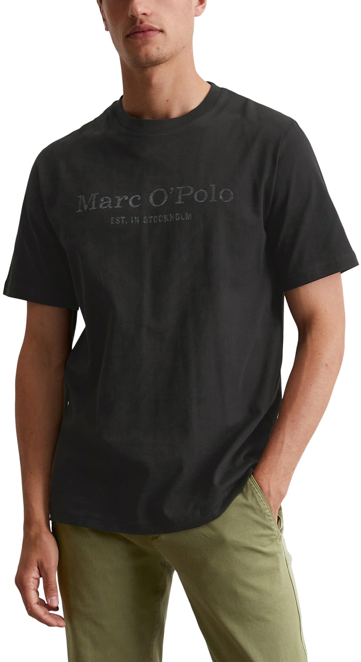 Marc O'Polo Denim Herren T-Shirt aus Bio-Baumwolle mit Rundhalsausschnitt
