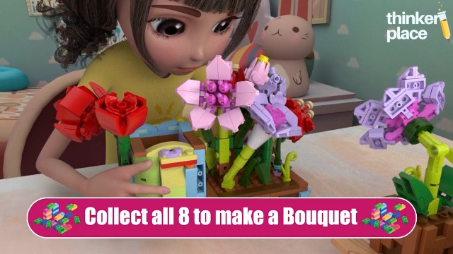 ThinkerPlace 8-in-1 Flowers Hippeastrum (94 Pieces) | Learn About