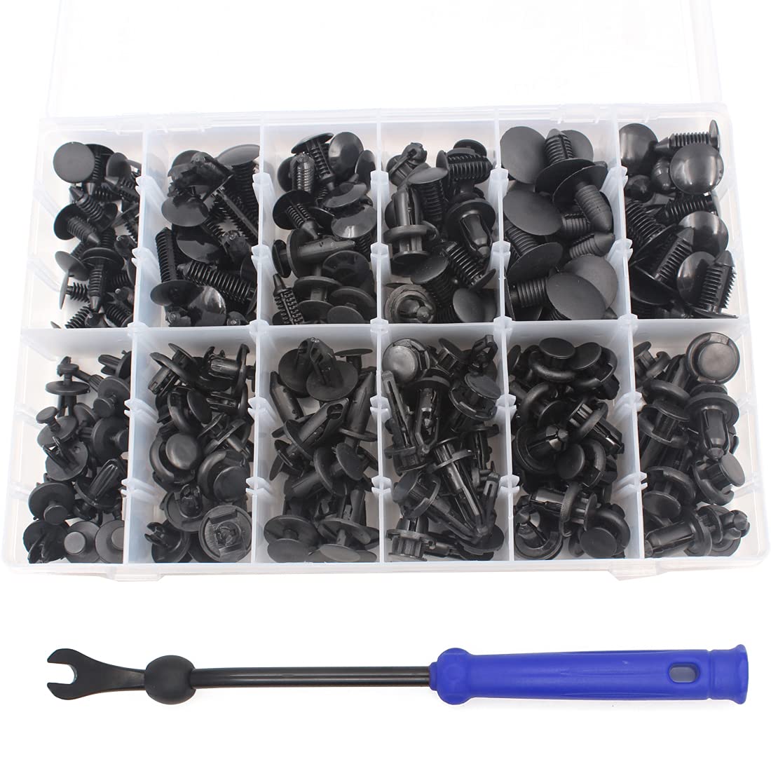 Kit 240 Clip Fissaggio Auto In Nylon – 12 Misure Assortite Con Cacciavite – Per GM, Ford, Toyota, Honda, Chrysler - 3
