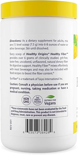Miniatura 2 de Healthy Origins Fibra totalmente natural, sin OMG, 7.9 onzas