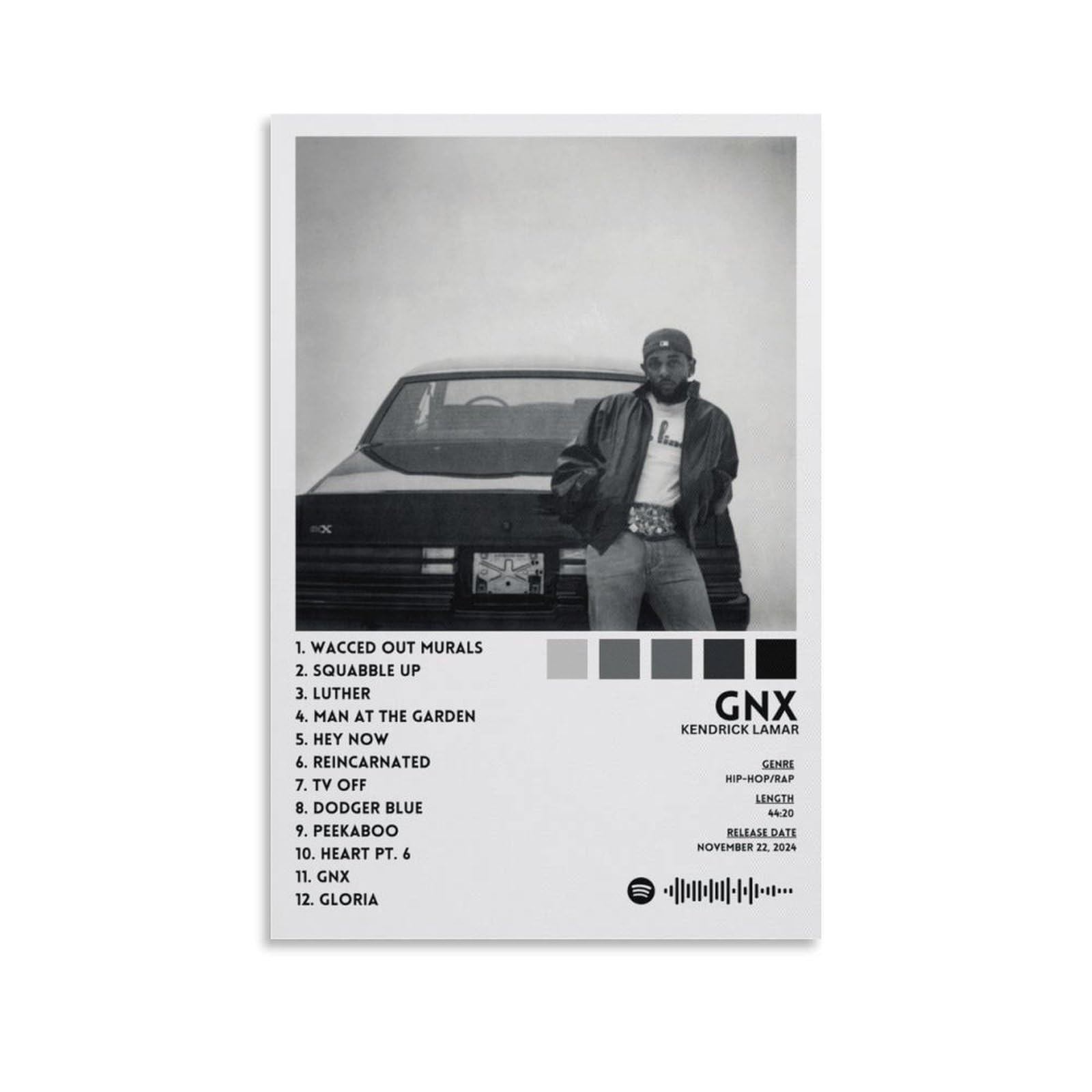 Amazon.com: Kendrick Lamar GNX 2 Posters & Prints on Canvas Wall