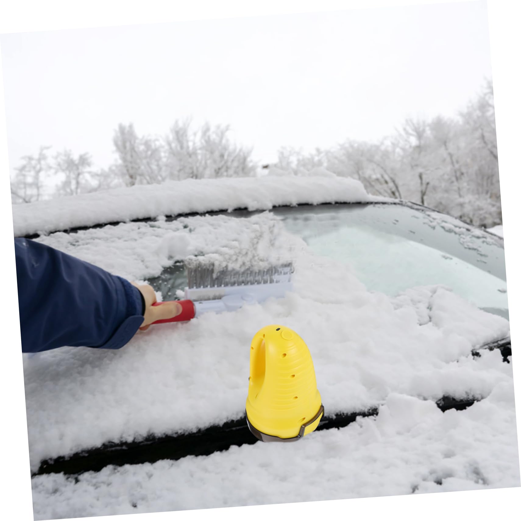 Grattoir À Glace pour Voiture Et Grattoir À Neige Outil De Nettoyage De Pare-Brise pour Extérieur en Hiver