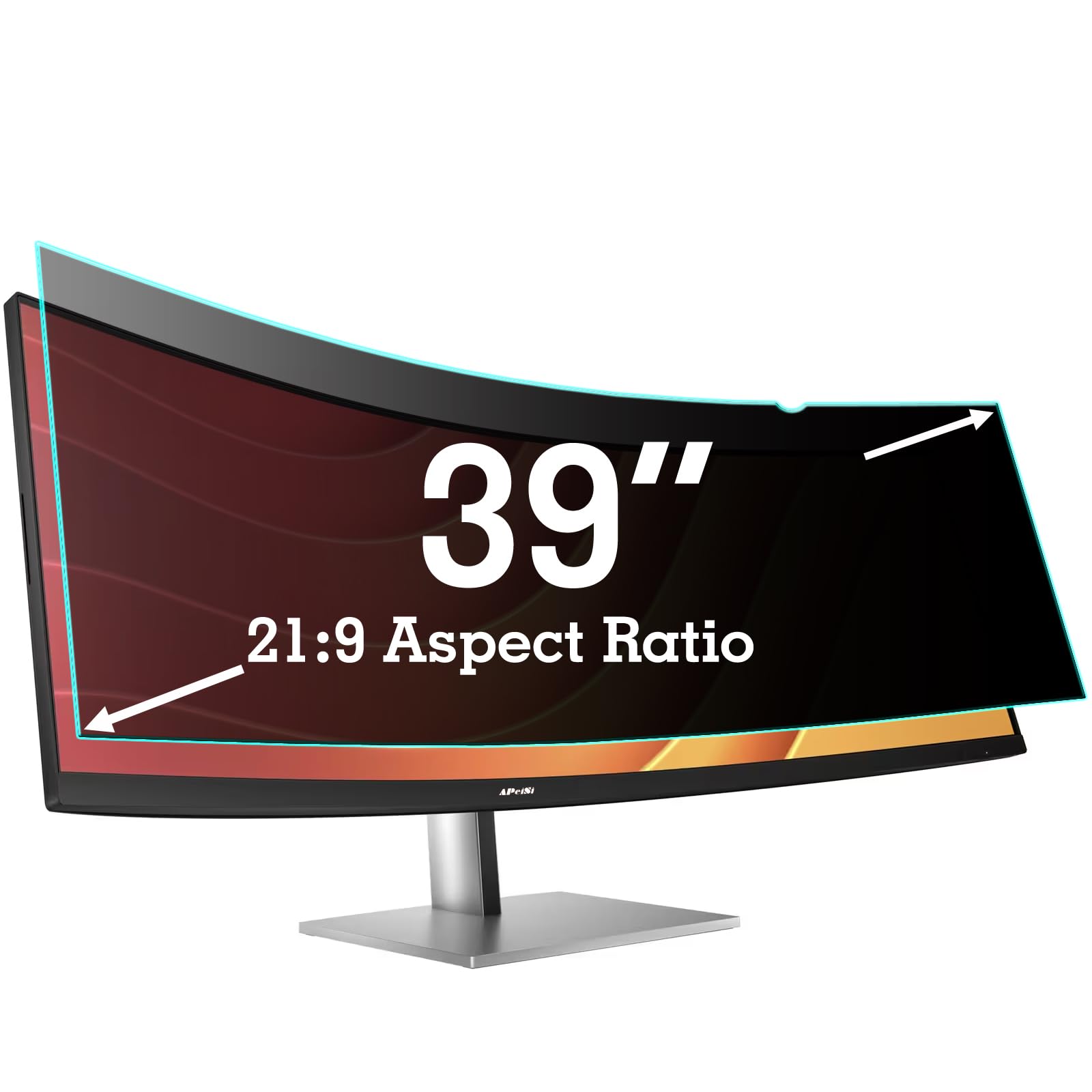 Photo 1 of APeiSi 39 Inch Privacy Screen Filter for 21:9 Curved Ultrawide Monitor