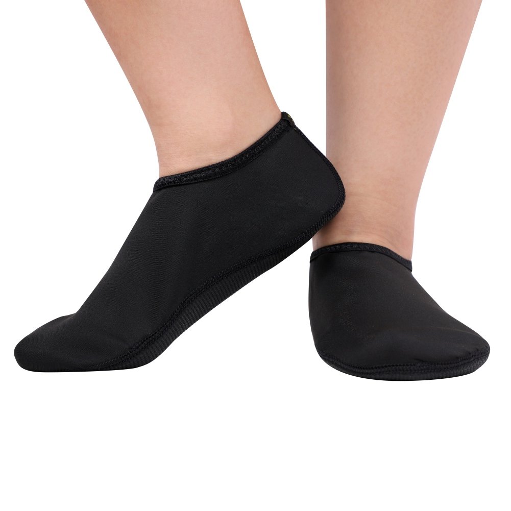 Xinchia Unisex Black Short Water Socks For Swimming Diving Surfing Snorkeling Kayaking Sailing Beach Sports - Anti-Slip Wetsuit Thermal Pool Socks For Men Women