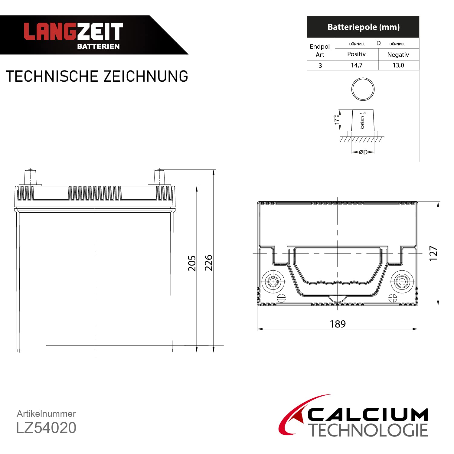 LANGZEIT ASIA Autobatterie 40Ah 12V 330A/EN ASIA Batterie Plus-Pol Rechts 30% mehr Startleistung ersetzt 35Ah 36Ah 38Ah 42Ah