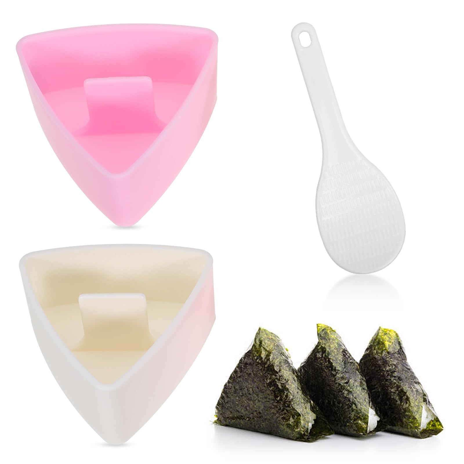 6 stuks Onigiri driehoekige onigiri maker, grote en kleine sushi-vorm, doe -het-zelf 6 stuks Onigiri driehoekige onigiri maker, grote en kleine sushi-vorm, doe -het-zelf