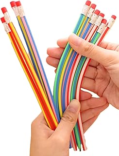 芯が折れない 曲がる 鉛筆 折れない 曲がる えんぴつ おもしろ 消しゴム 付 景品 粗品 個包装 13 10本セット