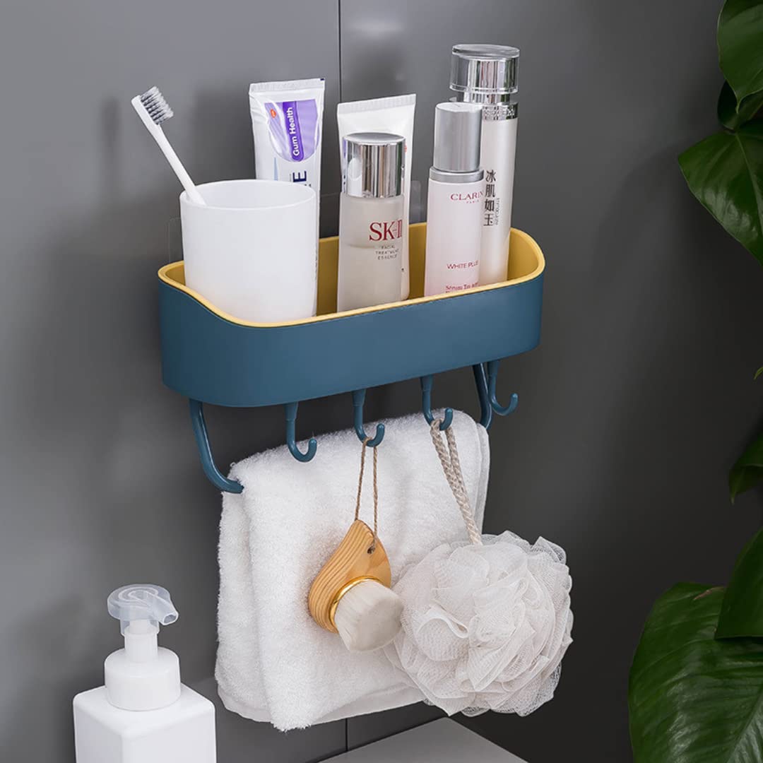 OCHRON Rectangular Multipurpose self Adhesive Bathroom Shelf Rack Bathroom Shelves Wall Rack Drill Hooks Tape Heavy Duty Kitchen Accessories Bathroom Accessories and Bathroom Organizer. Set of 1 (B0BJQLGHT6) Amazon Price History, Amazon Price Tracker