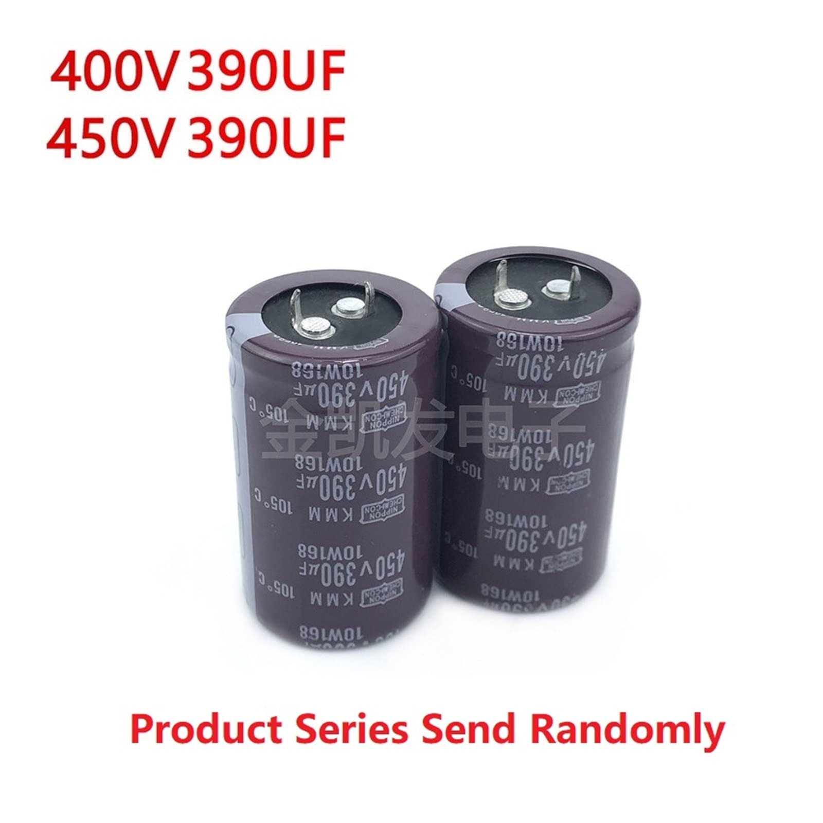 2 pièces 390 uF 400 V 390 uF 450 V 400v390 uf 450V390 UF 25x45/50 30X35/40/45/50 35X30/35/40/50 Snap-in PSU Condensateur (Size : 400V390uF 25x45 2Pcs)