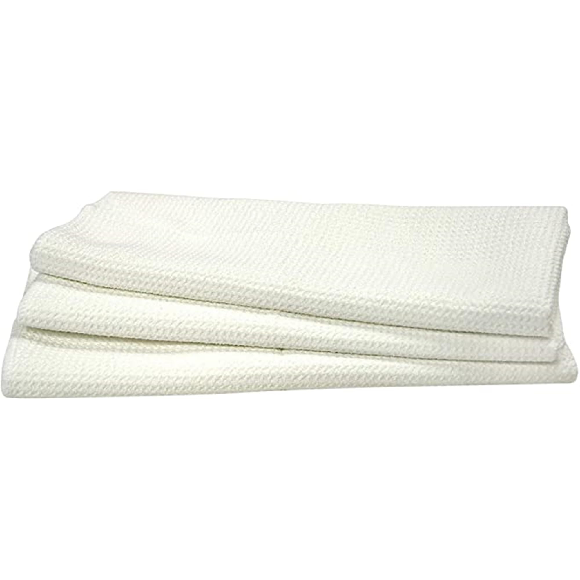 Eurow Microfiber Waffle Weave Kitchen Towel (3-Pack, White)
