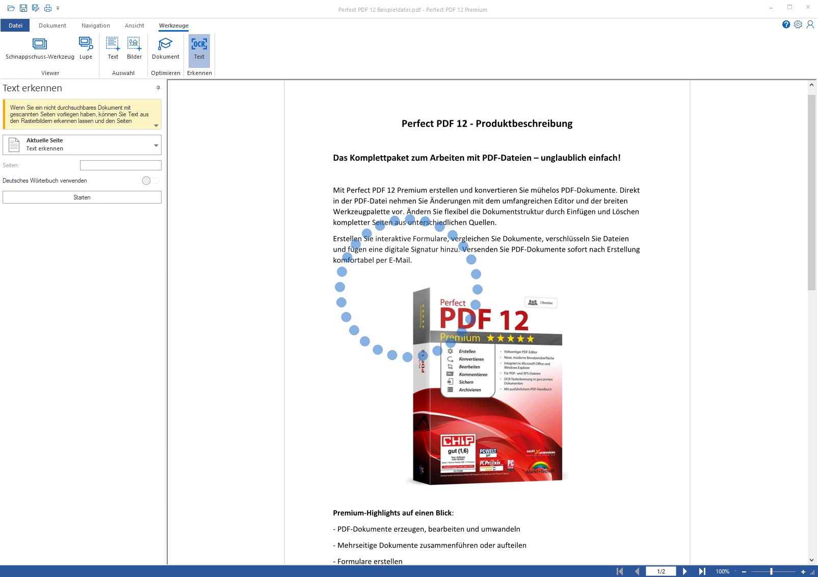Perfect PDF 12 Premium inkl. OCR - 2 USER - PDF erstellen, bearbeiten, sichern
