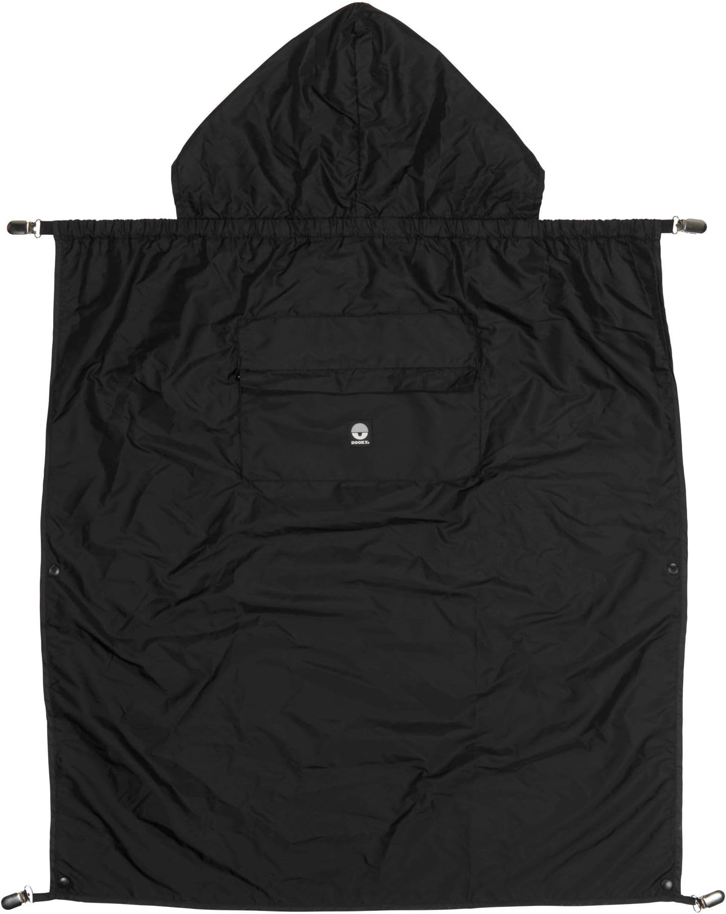 Dooky Baby Carrier Rain Cover, Wind and Rain Protection for Baby Sling, Universal Fit, Compact Baby Carrier Protection, Lightweight Rain Cover for Sling, 78 x 71 cm, Black