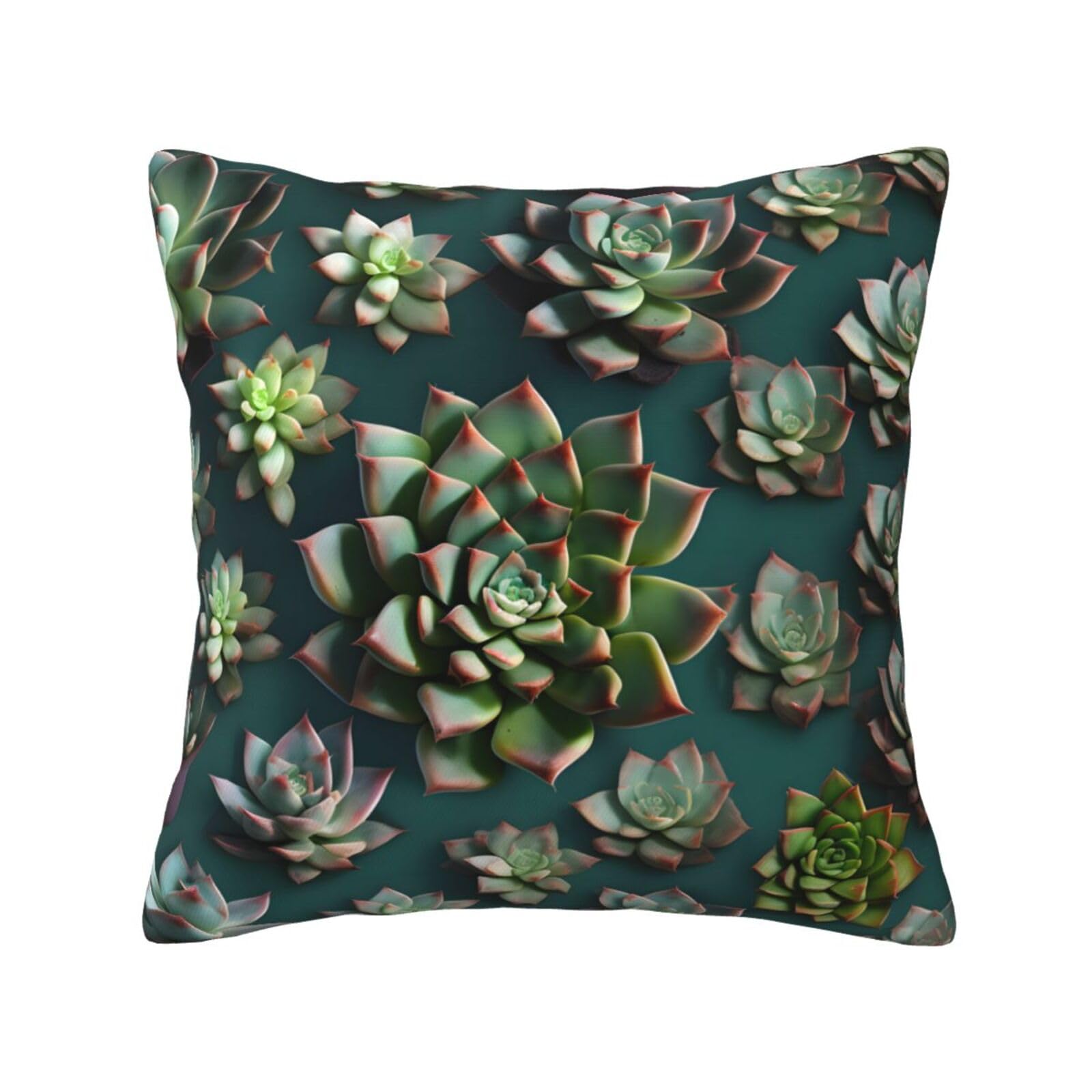 SXZVVBN Many succulentsDecorative Square Sofa Cushion Covers