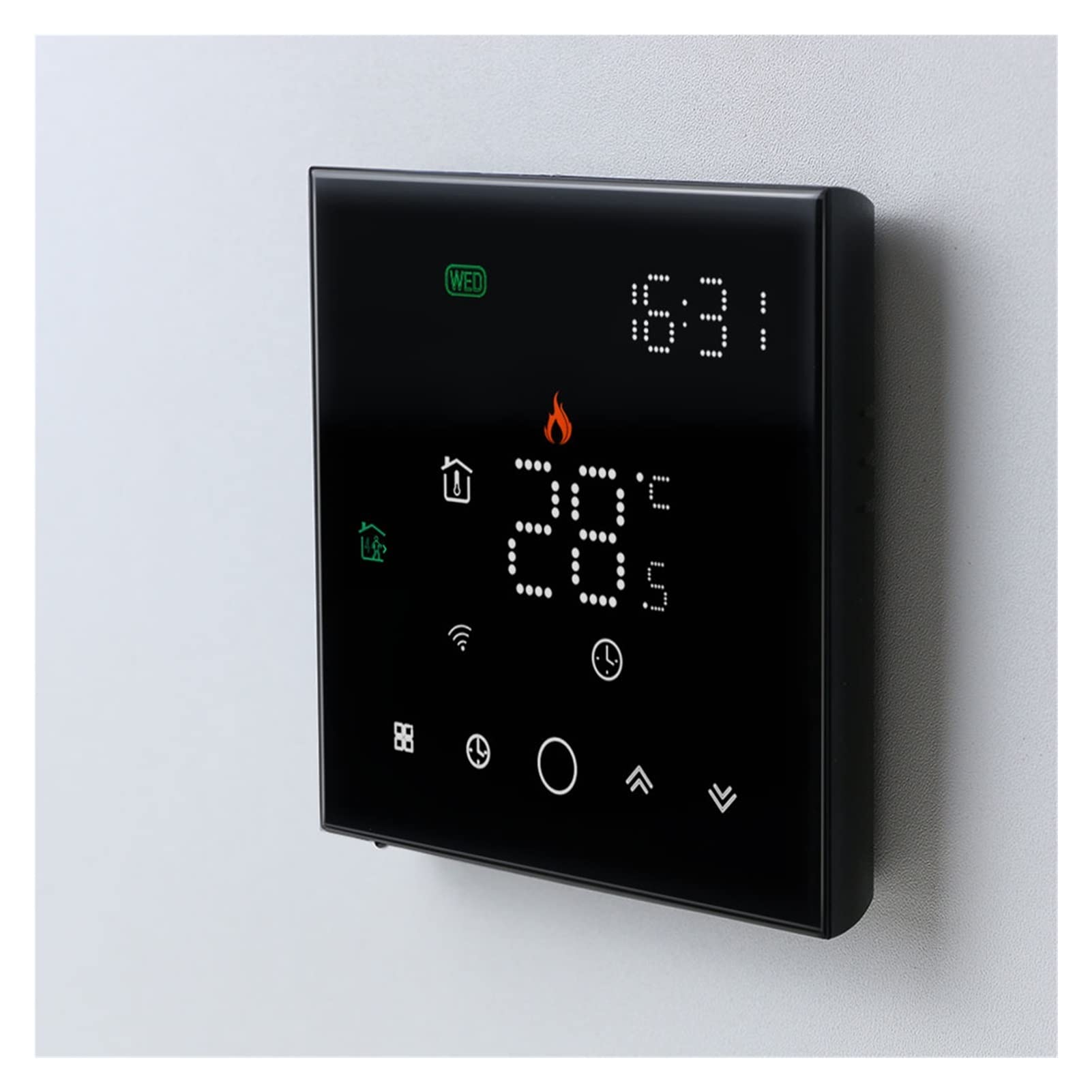 Cyfrowy higrometr termometr wewnętrzny Termostat WiFi 1. 6a 5a. Inteligentny dotyk Ciepły regulator temperatury podłogi elektryczny ogrzewanie ogrzewania kotłowy Tuya Aplikacja Pilot Z wyświetlaczem L