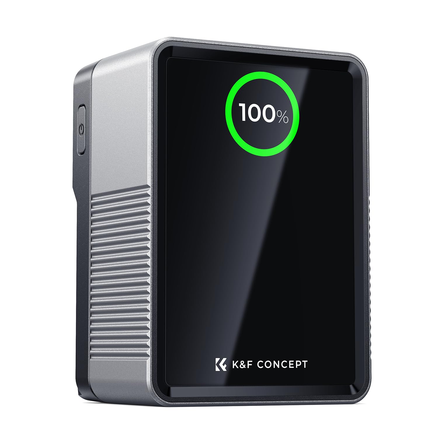 K&F CONCEPT 99Wh Batterie V Mount avec 100W Charge Rapide PD, 14.8V/6700mAh Mini Batterie V Lock avec DC/D-Tap/Double USB-C/USB-A/Écran TFT/Câble de Charge 240 W pour Camera, Caméscope, Moniteur
