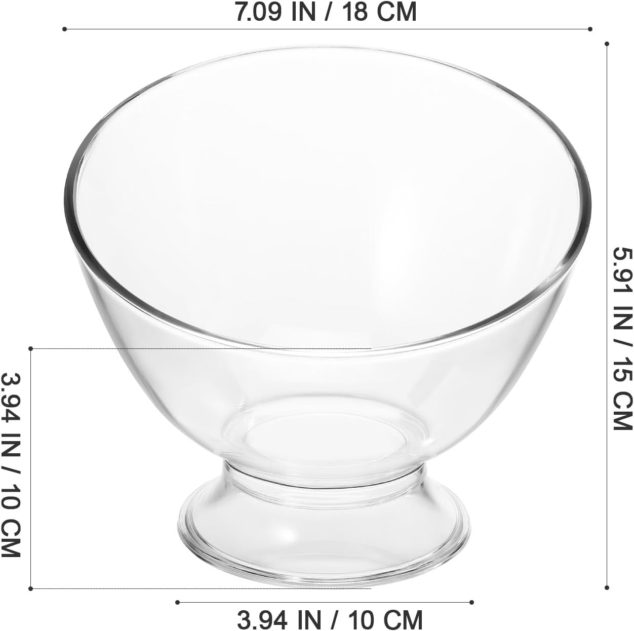 VICASKY Multi-function Fruit Bowl Slanted Edge PP Design