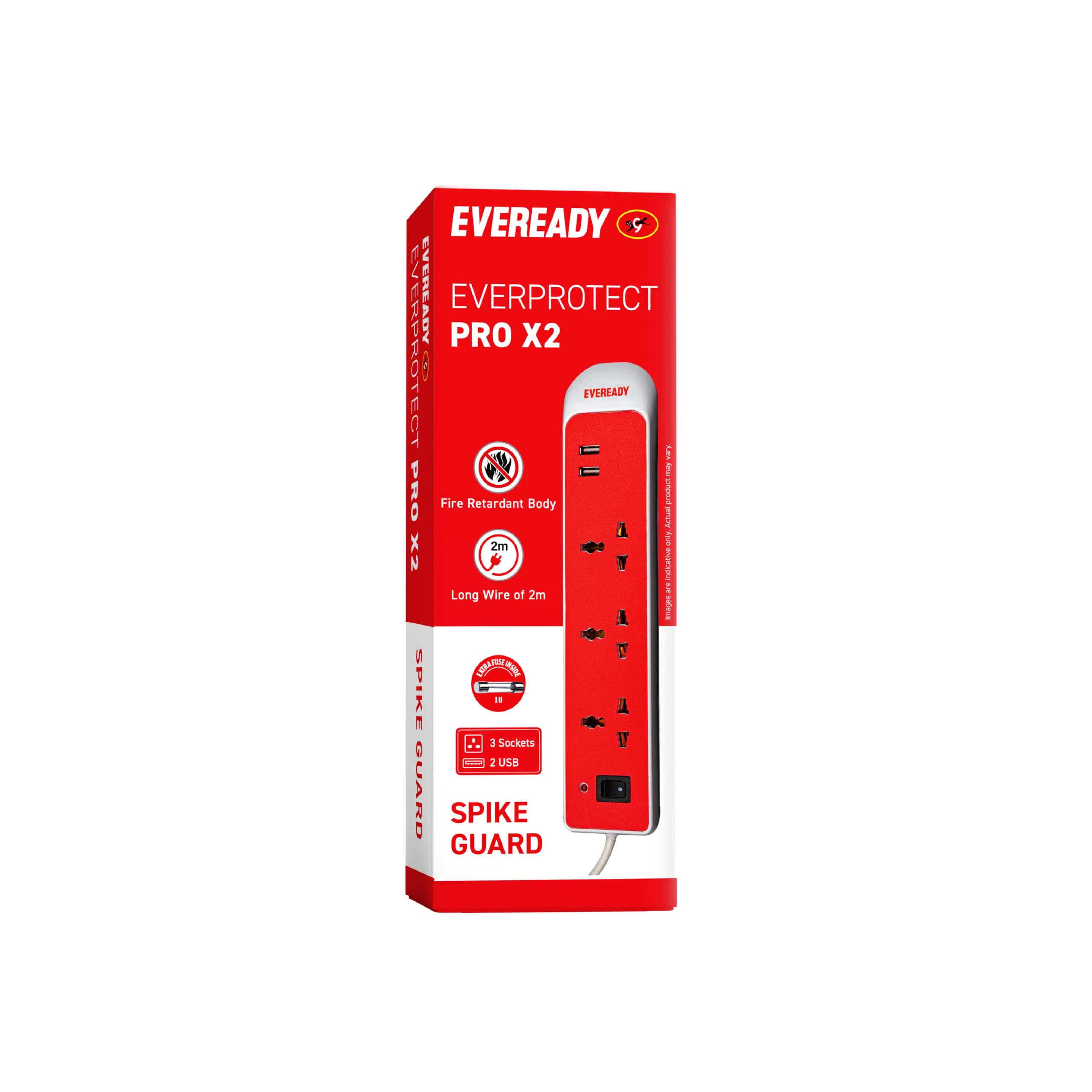Everprotect Pro X2 - Spikeguard 2 Mtr White & Red