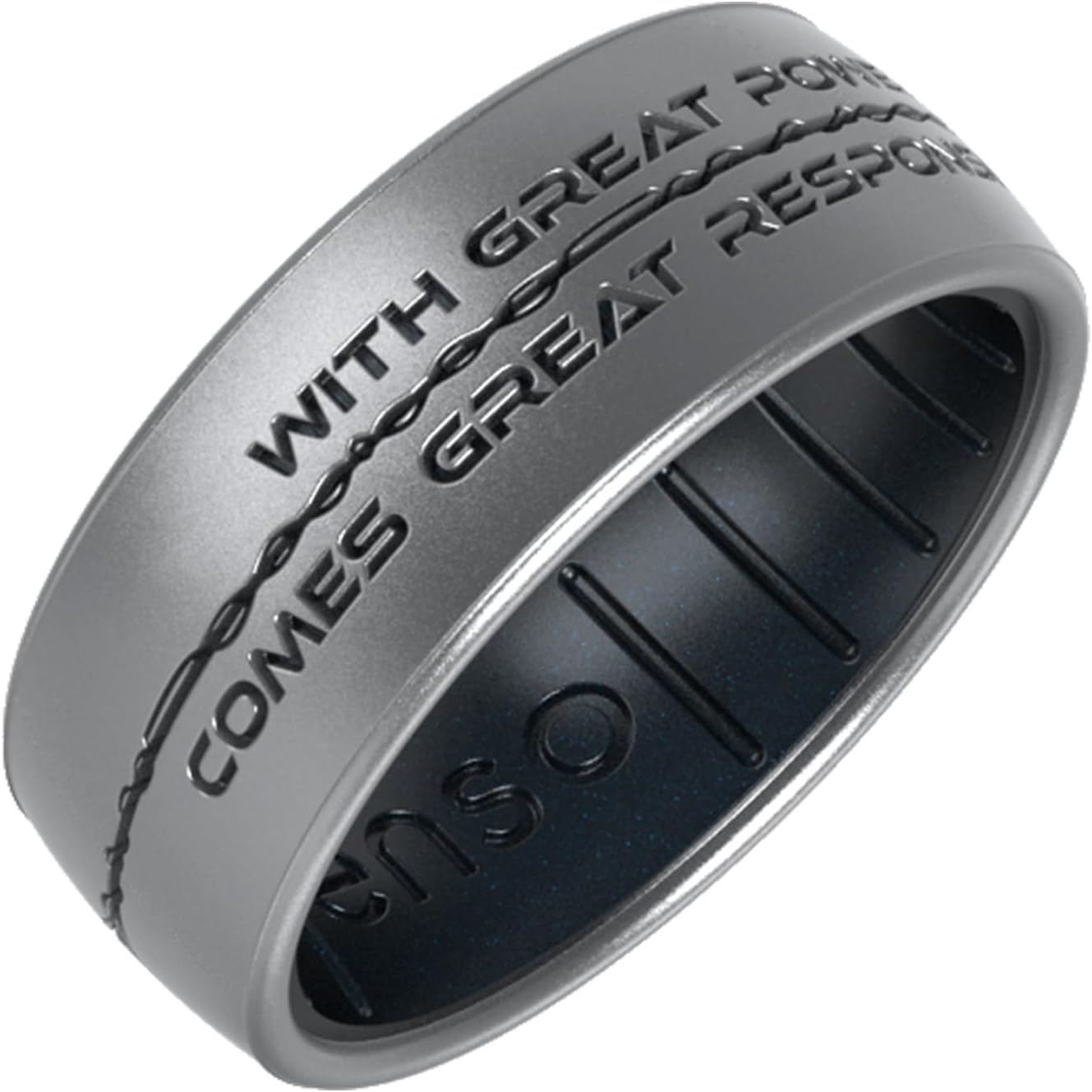 Enso Rings Silicone Ring - Marvel Characters DualTone Collection - Comfortable Contour Fit - Ideal For Active Use