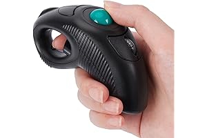 Wireless USB Mini Trackball Mouse with Laser Pointer