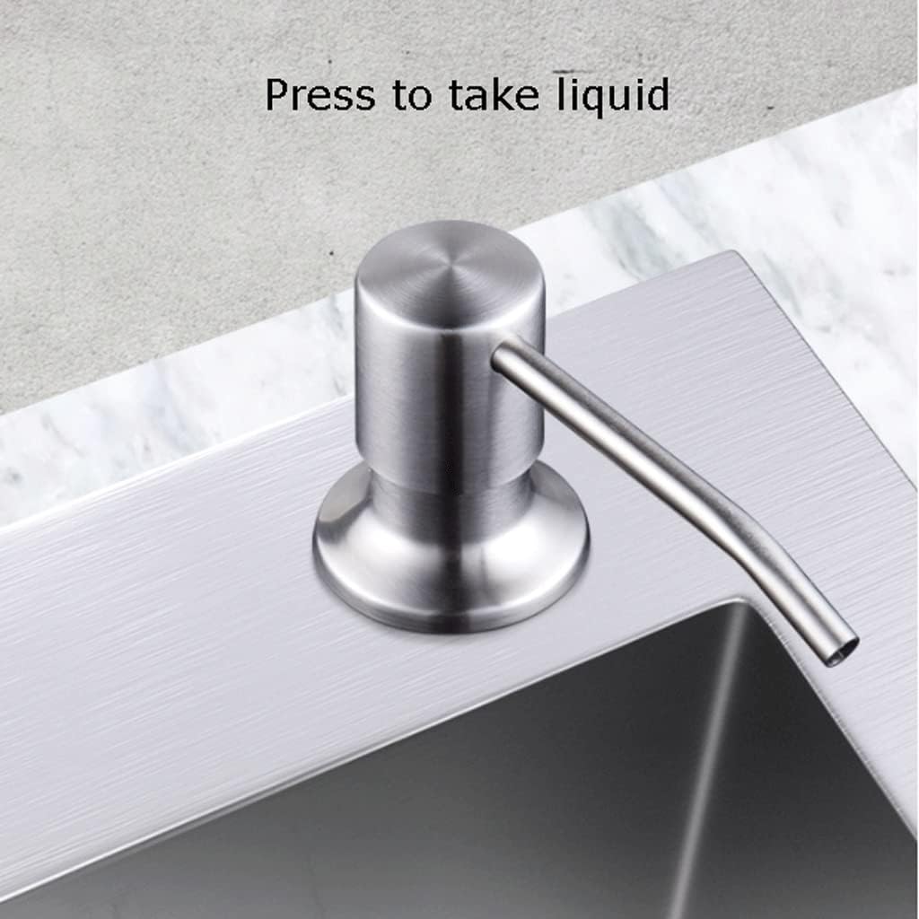 Extractor Countertop Soap Dispenser Stainless Steel Soap Pump Press-Type Soap Dispenser Kitchen Sink Liquid Dispenser Soap Pump (Color : Type E)