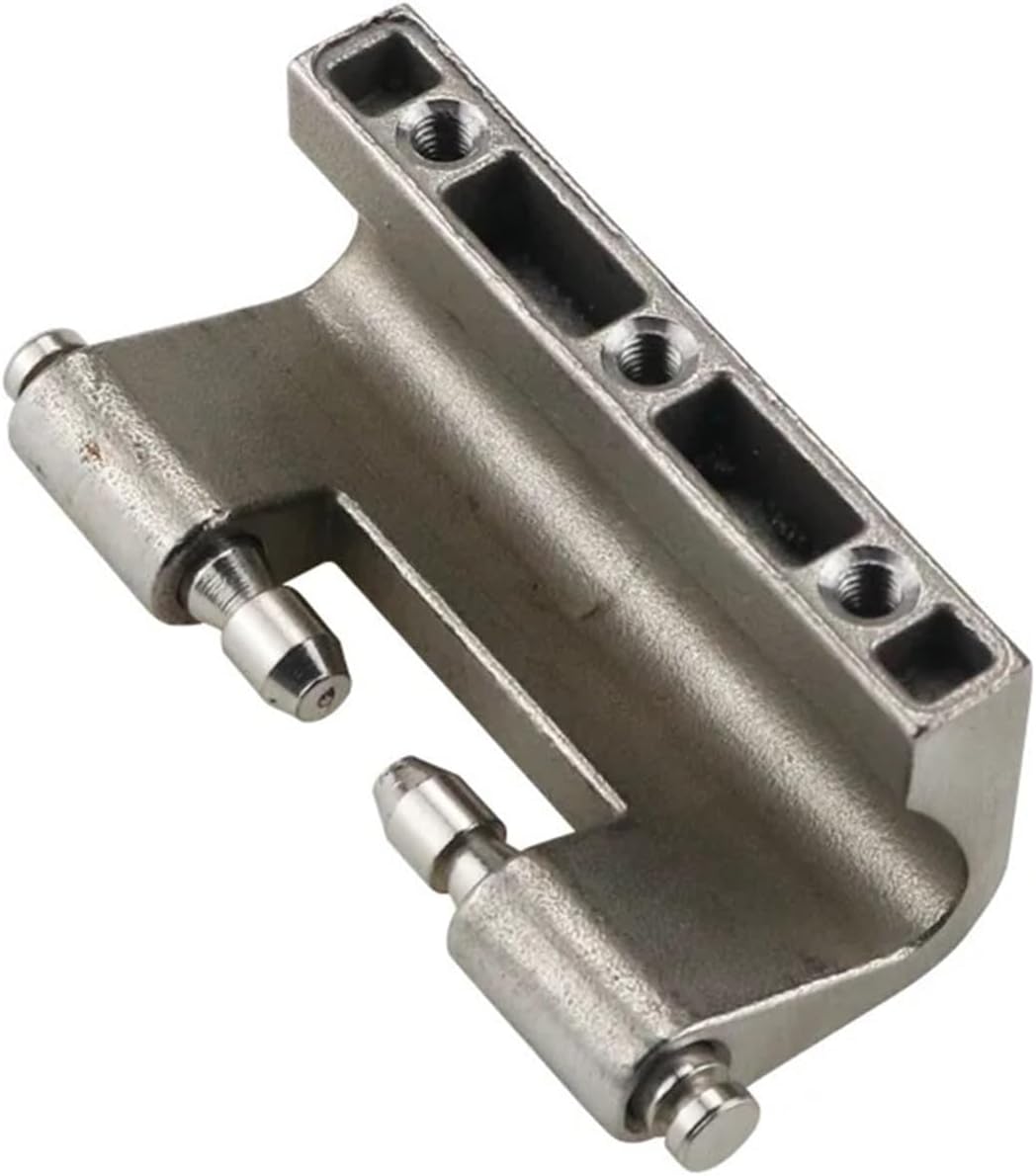 304 Stainless Steel Thickened Heavy Hinge Detachable Concealed Industrial Power Distribution Cabinet Door Bent Hinge 1Pcs(HT096-4-T)