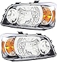 For Toyota Highlander | Highlander Hybrid Headlight 2004 2005 2006 Driver and Passenger Side Headlamp Replacement
