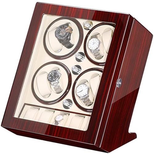 QUSYZD Automatic Watch Winder Box for 8 Watch + 5 Storage Piano Paint Finish Watch Display Box Quiet Motor for Man Women Watches,