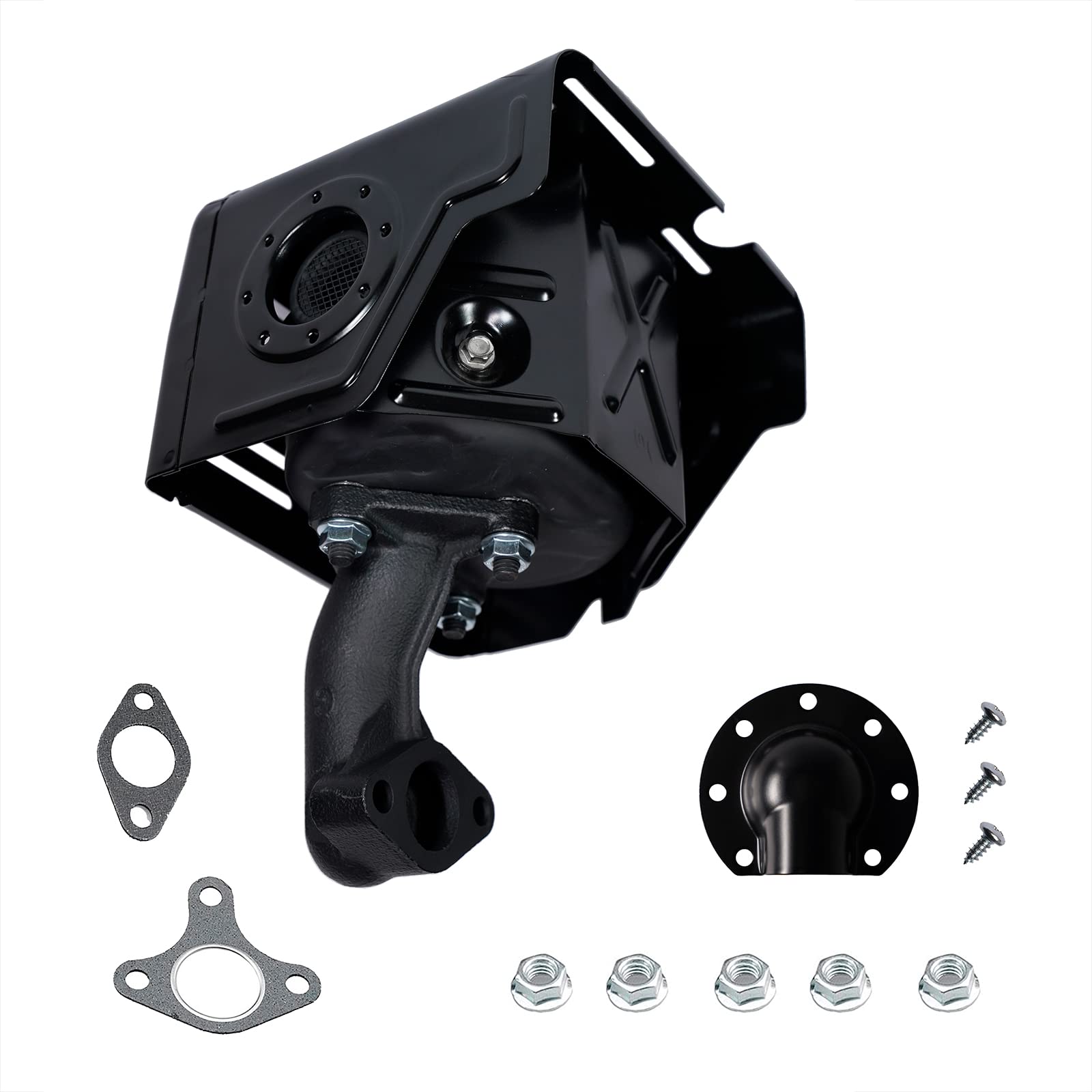 Amazon.com: JMCHstore Exhaust Muffler Pipe w/Deflector For