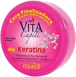 Cera Finalizadora Capilar Queratina, Muriel, 40 G, Muriel