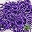 Beauty Town 1000 Pcs Rubber Bands - Soft Elastic Hair Accessories, Braids Mini Ties, Stretchy No Damage Bands for Hair (4-Packs) (Purple)