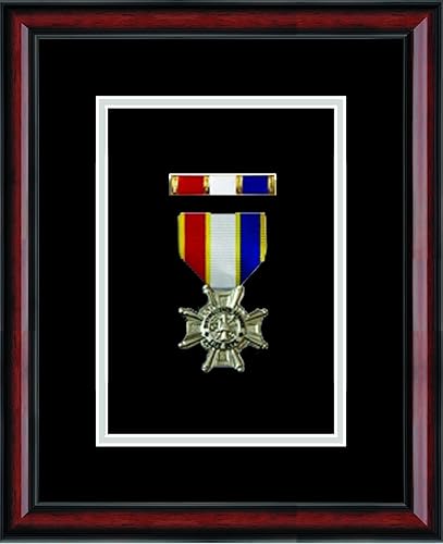 Church Hill Classics - Marco CHC Amazon de 2.625 pulgadas de ancho x 4.625 pulgadas de alto para medalla - Marco de medalla - Moldeado de cereza con