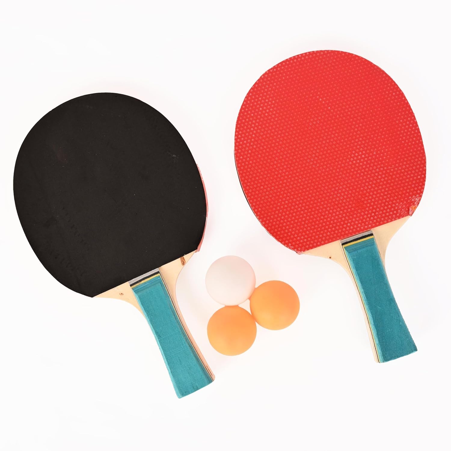 Table Tennis Playset with 2 Ping Pong Rackets & 3 ABS Balls | Beginner TT Bat Set for Practice & Recreation | Lightweight, Durable & Ergonomic Design | Ideal for Home, School & Outdoor Play-picture-10