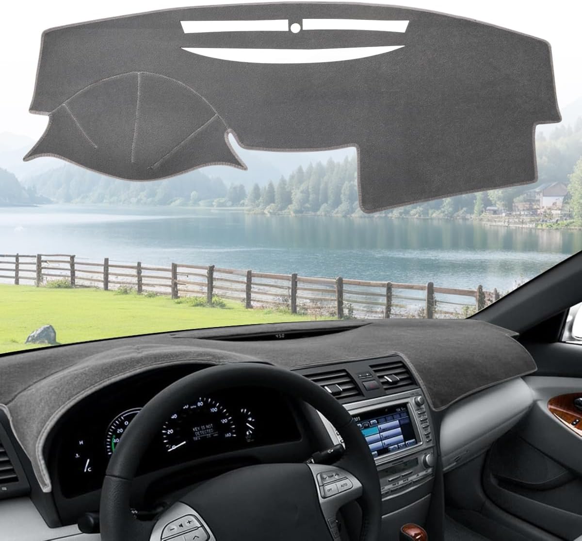 Dash Cover Mat for Toyota Camry 2007 2008 2009 2010 2011 Dashboard Cover Mat Interior Accessories Non-Slip Pad Carpet Sunshield Protector
