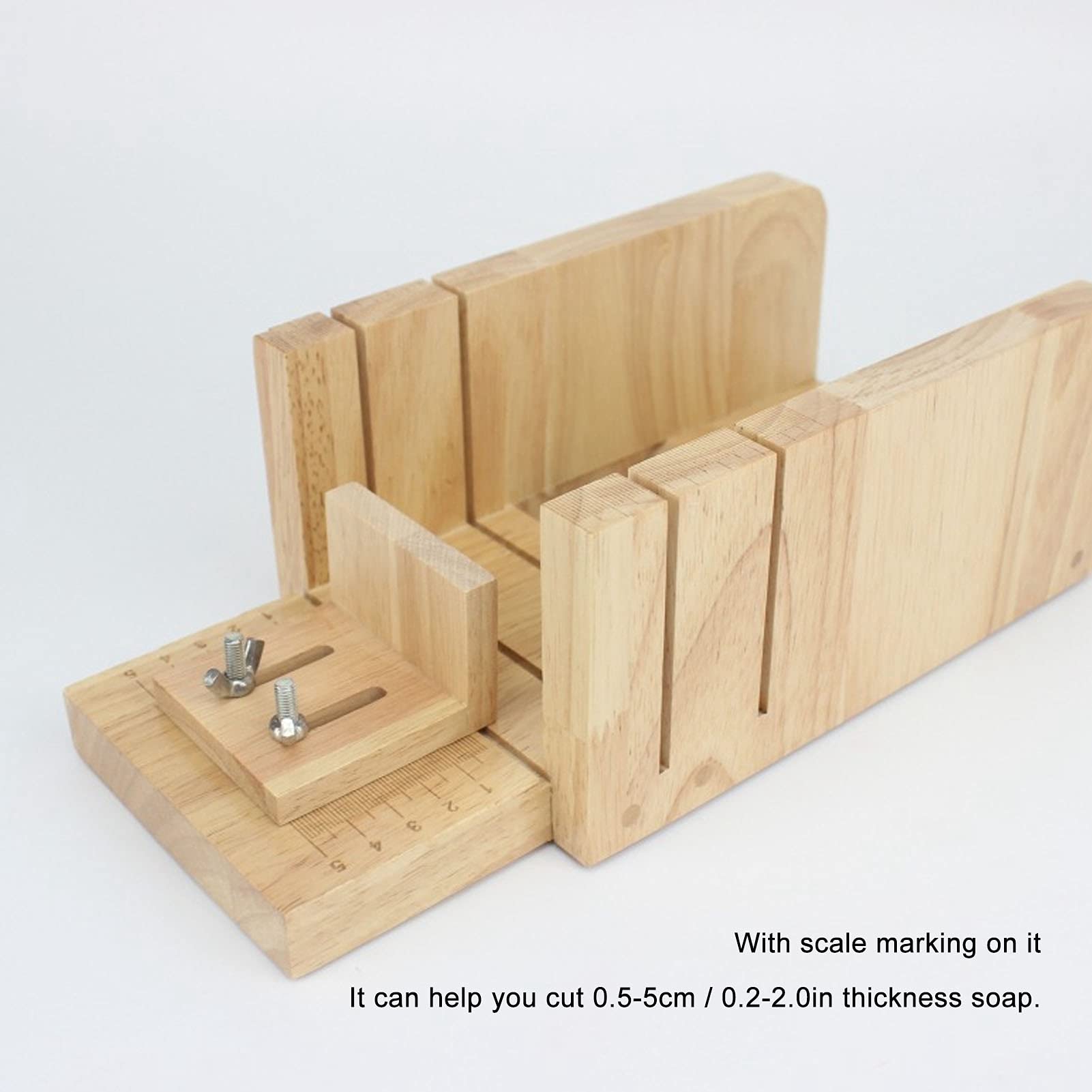 Seifenformen-Set, Edelstahl, Seifenschneider, Brotform, DIY-Seifenherstellung, Schneidwerkzeug mit Rosenmuster für Backbegeisterte, Bastler, Eichenholz, Blau, 1000 ml