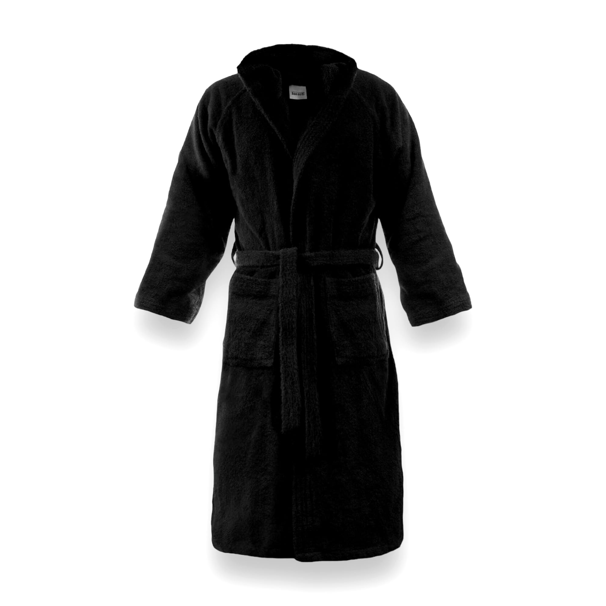 Bassetti Accappatoio Uomo e Donna in Spugna 100% Cotone 360 g/m² con Cappuccio, Tasche e Cintura – Collezione Pop Color Tinta Unita