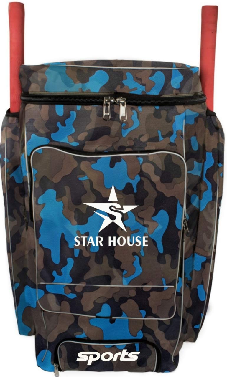 Star House- Cricket kit bag with Heavy Padded Nylon Material (BLUE) (B091GXMC9R) Amazon Price History, Amazon Price Tracker