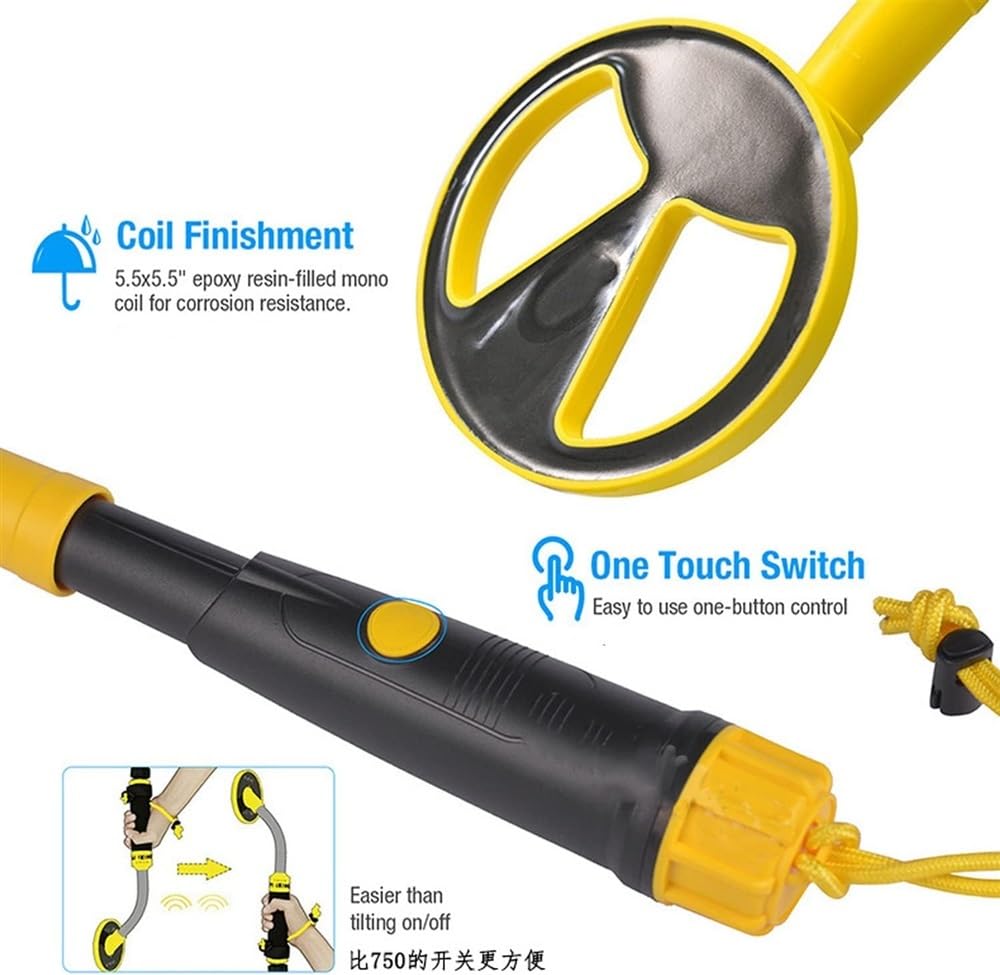 Pinpointer Détecteur de Métaux, Mini Sonde Portable avec Indicateur LED, Induction Impulsionnelle pour Chasse au Trésor, Convient pour Adultes et Enfants