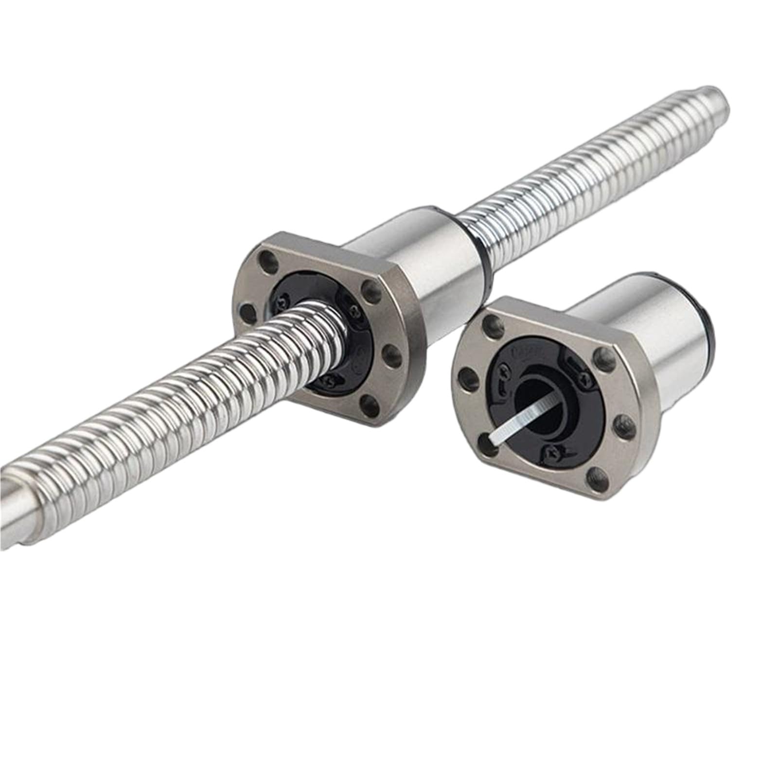 GTPBAO SFA1610 Kugelumlaufspindel mit einzelner Kugelmutter, C7 gerollt, 16 mm Durchmesser, 10 mm Steigung, BK12 BF12 endbearbeitete Schraube for Roboterarm Bewegungsschiene(600mm 23.62" long)