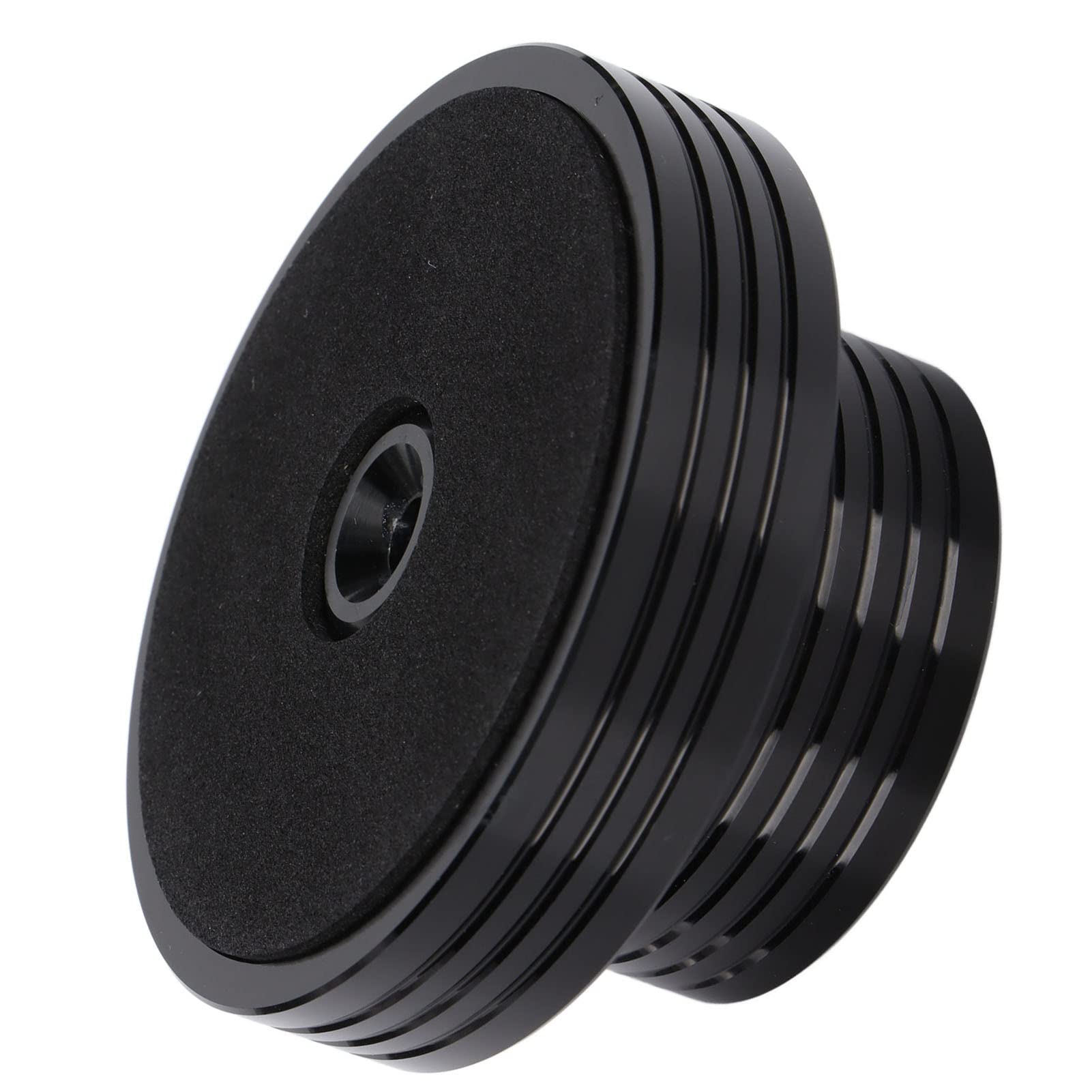 XINL Stabilizzatore del Peso del Disco, Morsetto per Dischi in Vinile, Pad Inferiore Morbido stabilizzato, riduzione del Rumore della velocità per Giradischi LP(Nero)