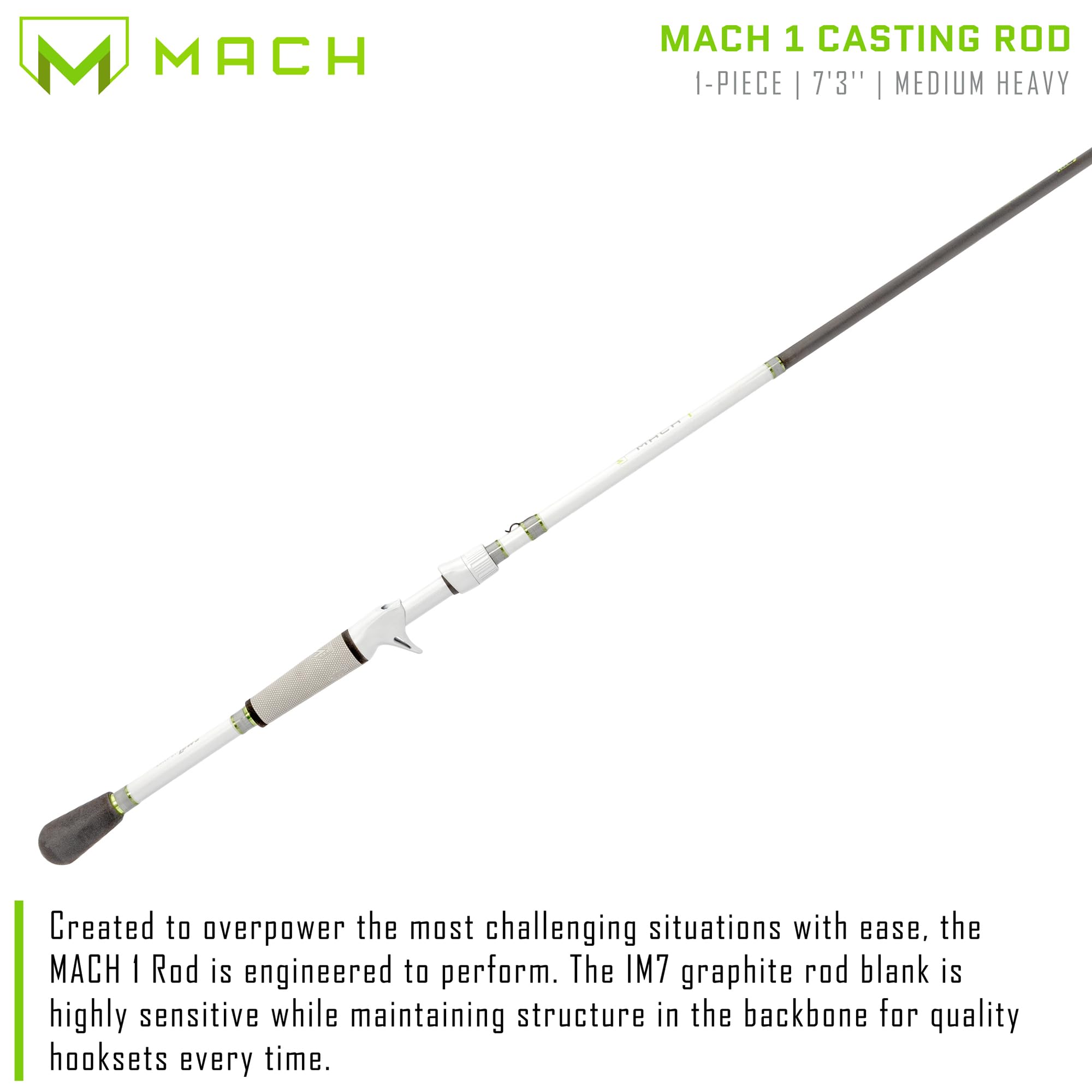 Snapklik.com : Lews MACH 1 Casting Fishing Rod, 7-Foot 3-Inch, 1-Piece ...