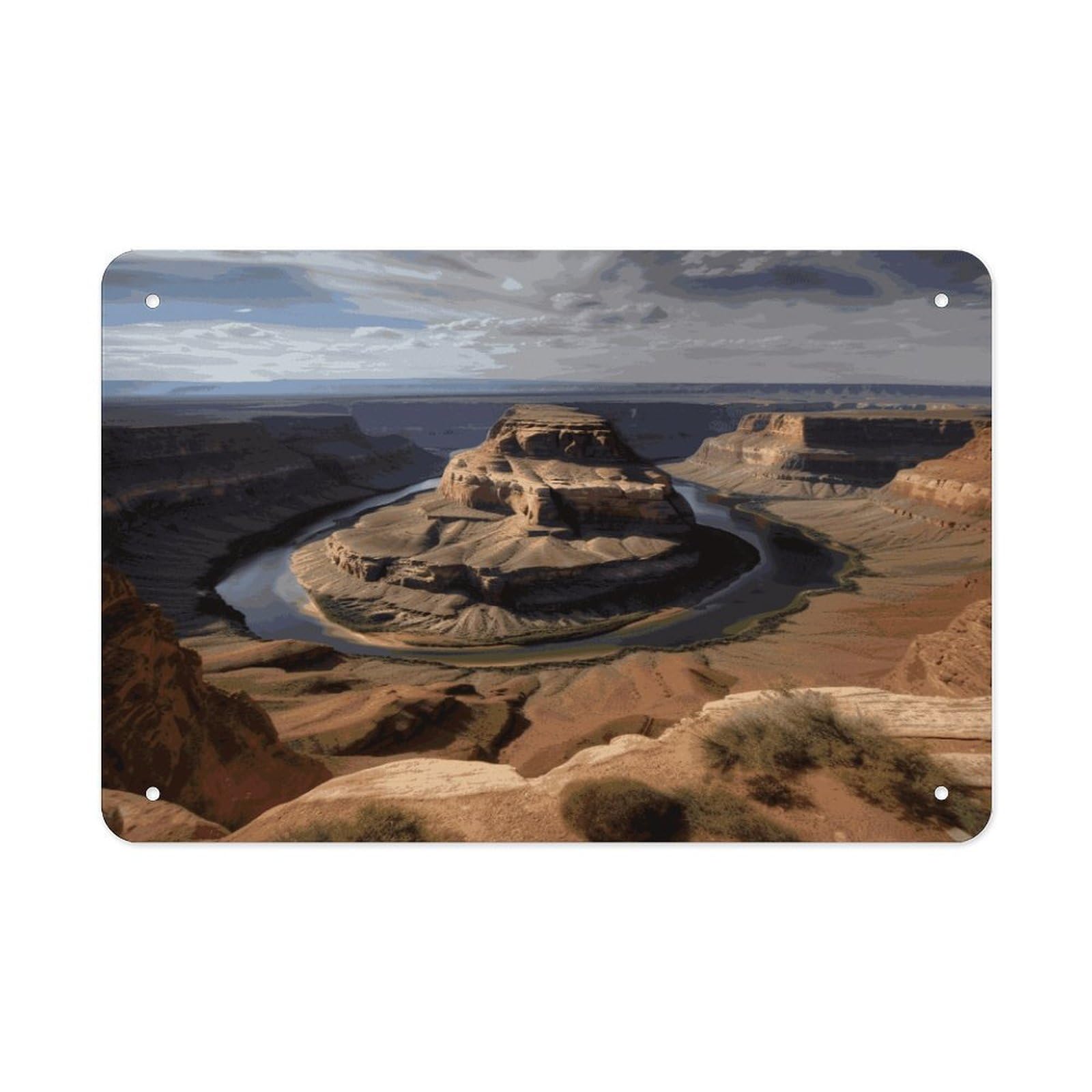 Fekiloot Style Grand Canyon Arizona Metal Signs Wall Art Tin Sign