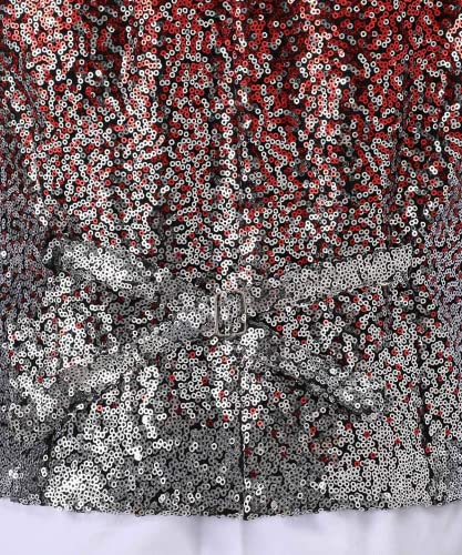 Tuikayoo Mens Suit Vest Gradient Sequin Party Fashion Waistcoat for Wedding Groomsmen4