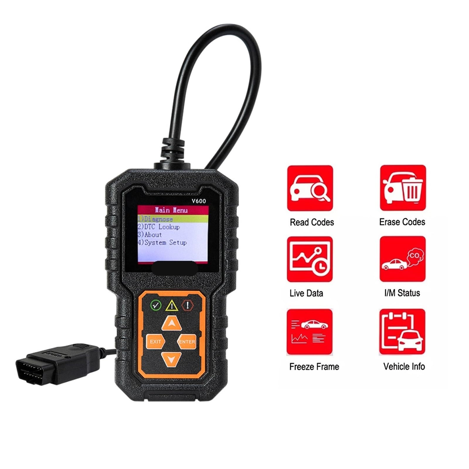1PC Narzędzie diagnostyczne do diagnostyki usterek samochodowych OBD2 Czyszczenie kodów błędów Narzędzia diagnostyczne do skanowania Uniwersalne Narzędzie diagnostyczne