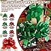 Tigeen 100 Pieces Christmas Wrap Pull Bows 5 Inch Gift Bows with Ribbon Wrapping Accessory Present Christmas Wrapping Bows for Holiday Baskets Box Decoration (Red, Green)