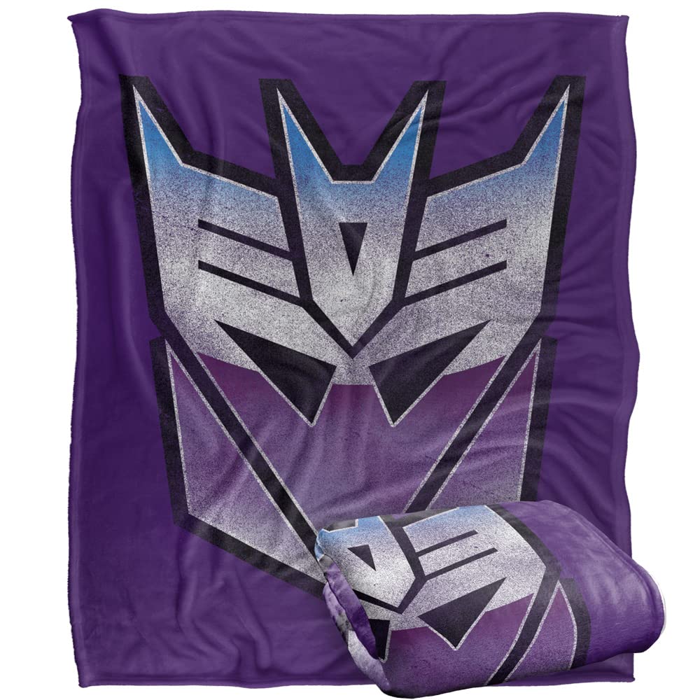Logovision Decepticon Shine Transformers Silky Touch Super Soft Throw Blanket 152 X 127 Cm, 50" X 60"