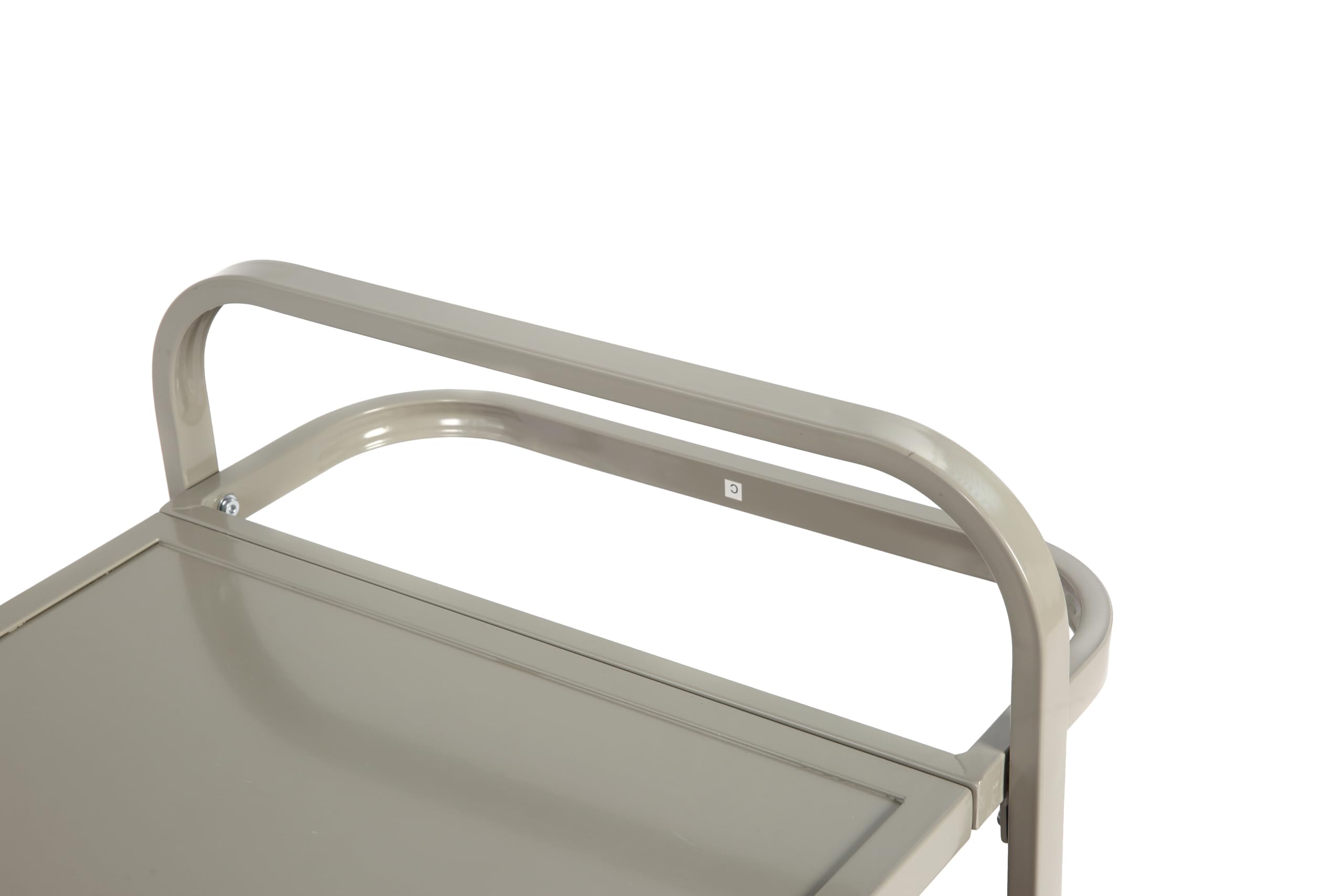 Mesa de bar para exteriores, carrito de mimbre con gabinete, carrito de servicio de patio con tapa de acero, con un cubo de hielo, cesta lateral para jardín, ruedas bloqueables, lado de piscina y