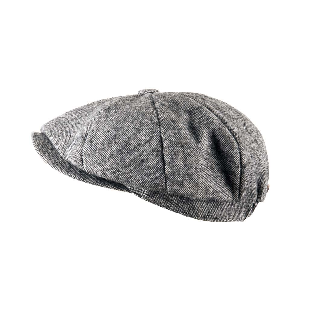 Heritage Traditions Tweed Newsboy Cap One Size Salt & Pepper