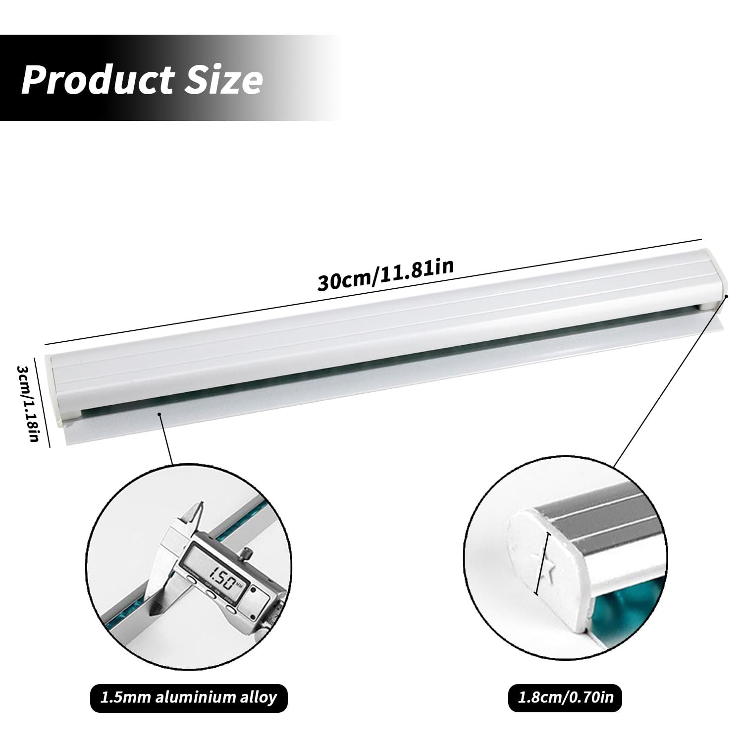 2 Portacomande Da Barra Autoadesivi 25cm - Per Scontrini E Ordinazioni, Bianchi - Foto 10